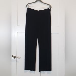 Chico's Travelers Pull On Pants Black Stretchy Slinky High Waisted Size 1